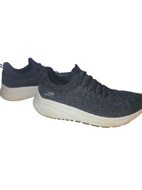Skechers Slip-On Knit Sneakers in Charcoal Gray